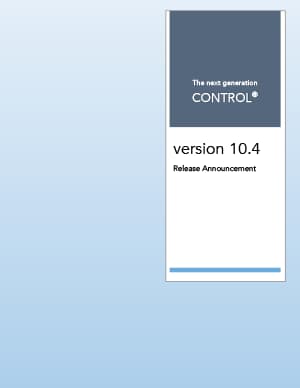 CONTROL® v10.4 Release Notes download